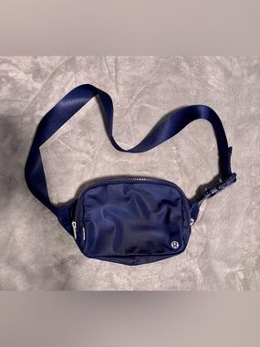 Lululemon Navy Belt Bag with Adjustable Strap